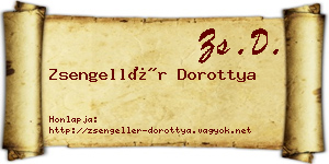 Zsengellér Dorottya névjegykártya